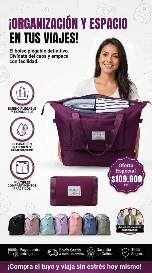 Bolso Viajero Expandible - ¡organización y espacio en tus viajes! LP