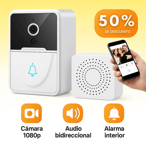 VigilBell - Timbre inteligente con cámara HD - [PROMOCIÓN DISPONIBLE SOLO HOY]