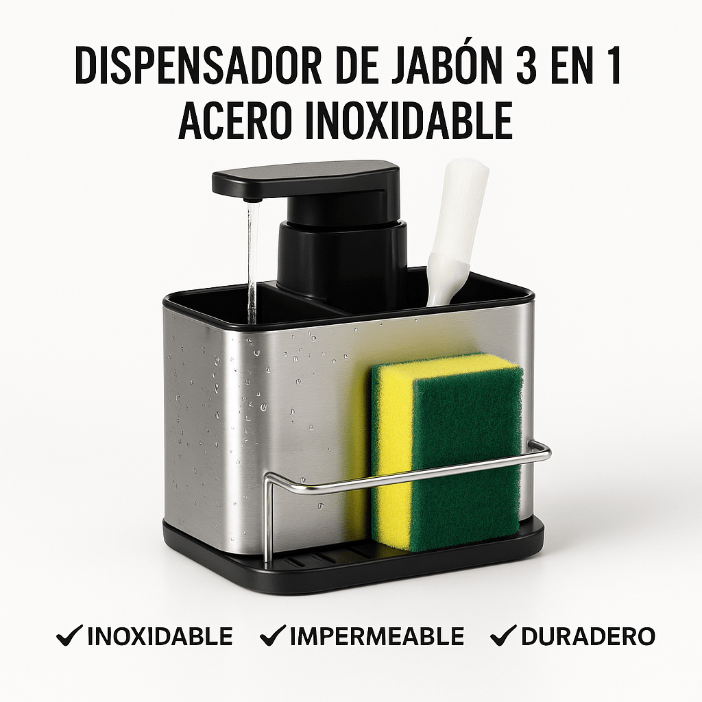 Dispensador 3 en 1 – Organización y Comodidad en tu Cocina