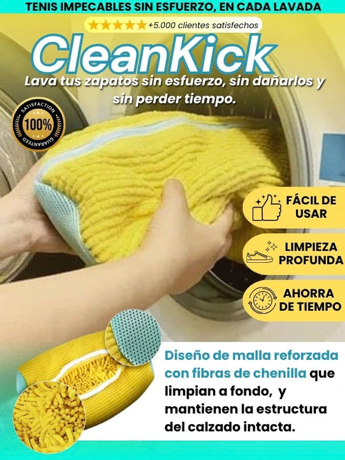 CleanKick – Bolsa Protectora para Lavar Zapatos sin Dañarlos
