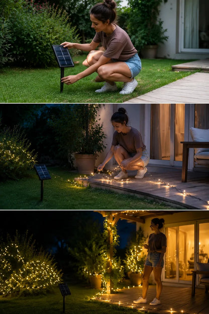 Luces solares decoración navideña - Imagen 8