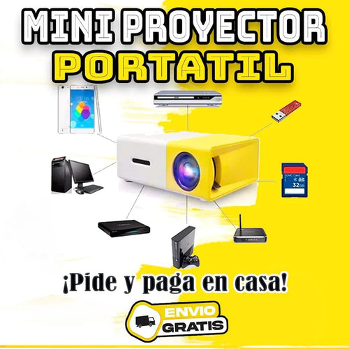 Mini Proyector LED Portatil - [PROMOCIÓN DISPONIBLE SOLO HOY]